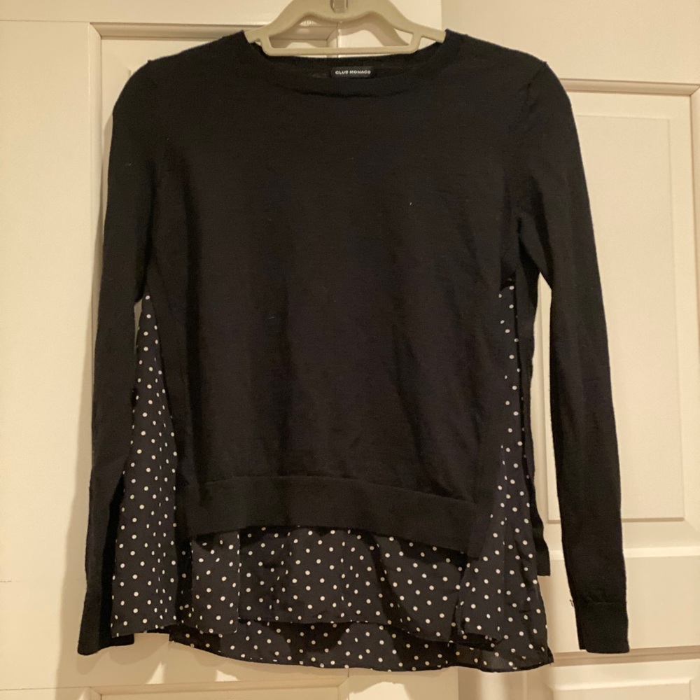 Club Monaco Sz M black Sweater